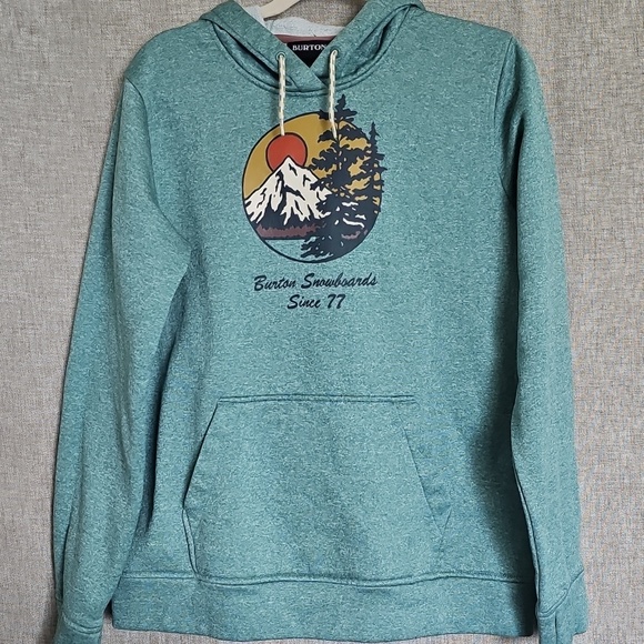 Burton Other - Burton Seafoam Green Graphic Crewneck Hoodie